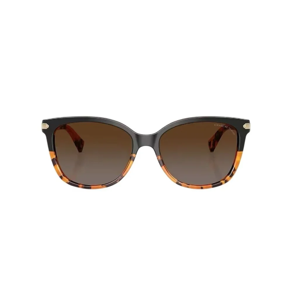 COACH Womens Sunglasses Cat Eye HC8132 Tortoise Gradient Polarized Case & Papers - Picture 6 of 11